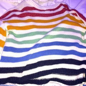 Rainbow stripped sweater